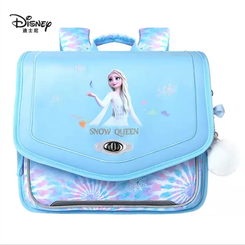 2022 Disney Frozen School Bags For Girl Elsa Anna Primary Student Shoulder Orthopedic Backpack Large Capacity Grade 1-5 Mochilar