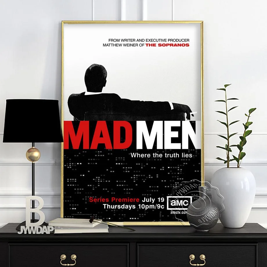 Mad Men Season TV Series Canvas Painting Wall Art Home Poster Art Decor Painting Wall Pictures Living Room Modern Decoration