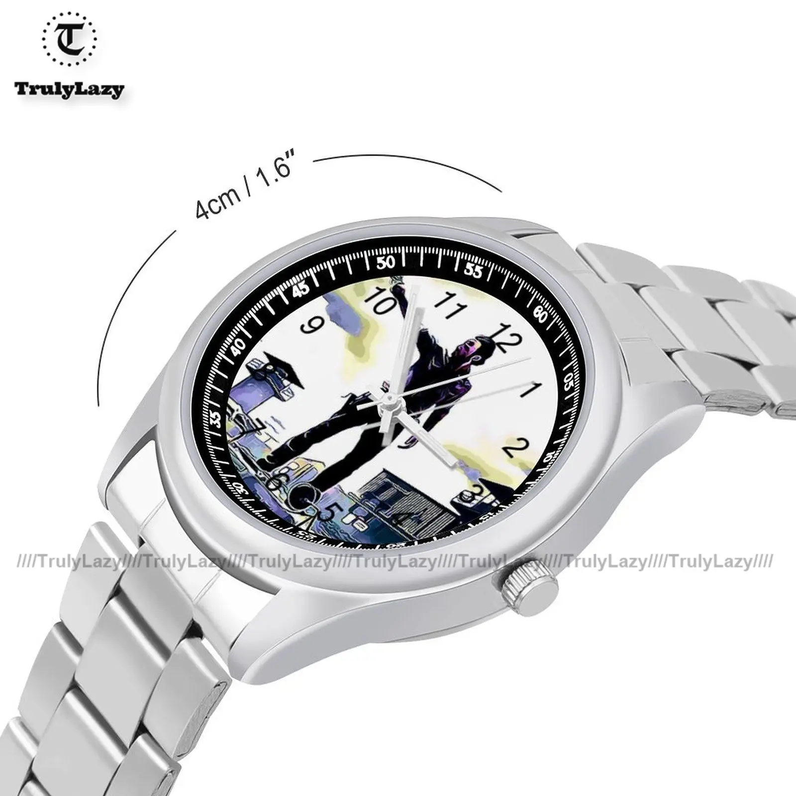 The Walking Dead Quartz Watch Upwrist Funny Wrist Watch Stainless Men Office Design Wristwatch