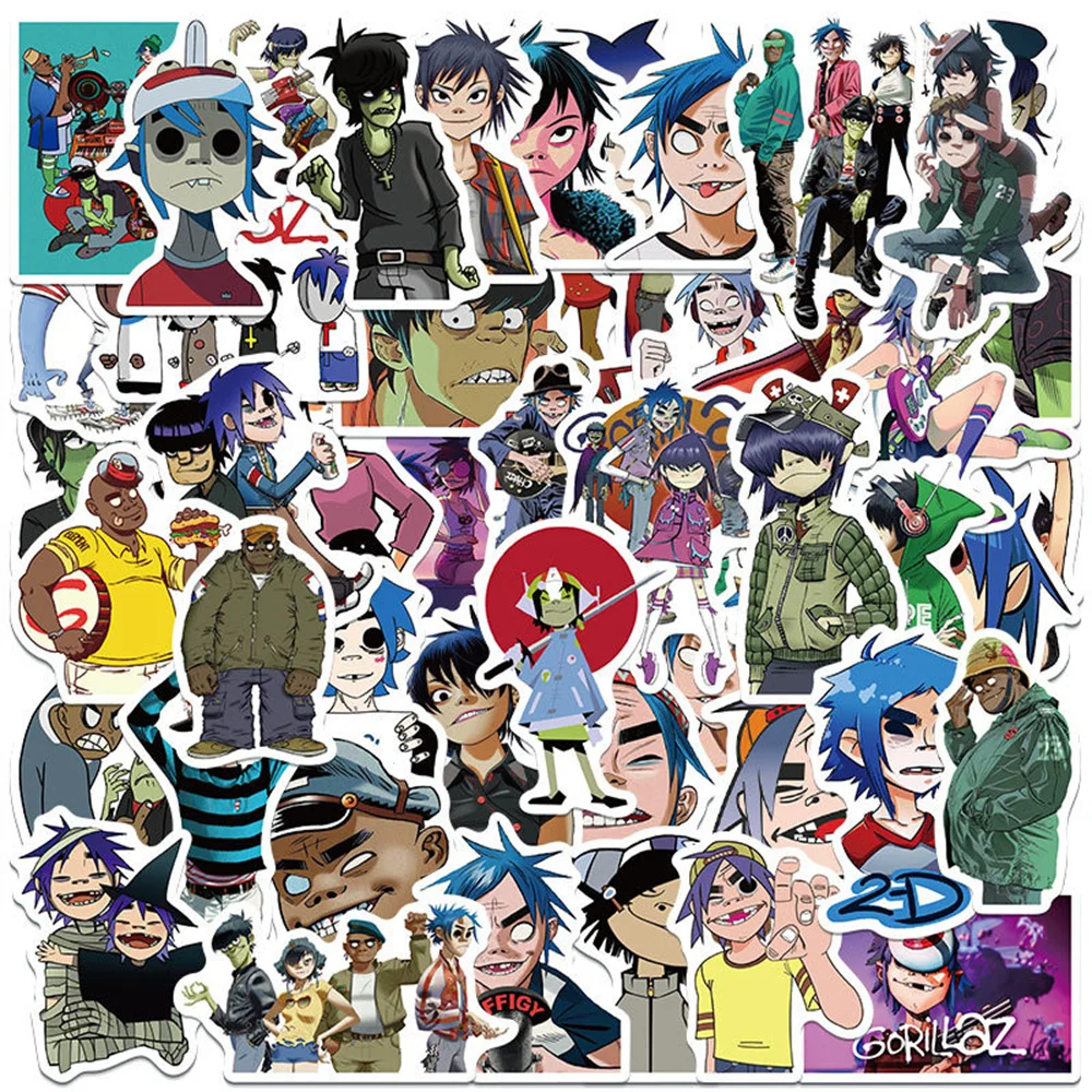 10/30/50PCS Street Bully Gorillaz Graffiti Waterproof Sticker Suitcase Notebook Refrigerator Skateboard Stationery Box Wholesale