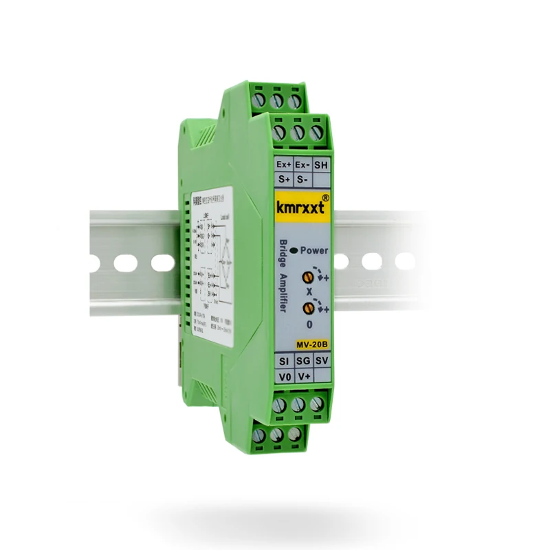 Precision weighing transmitter strain bridge force measuring pressure tension MV signal amplifier 0-20mA + 10V