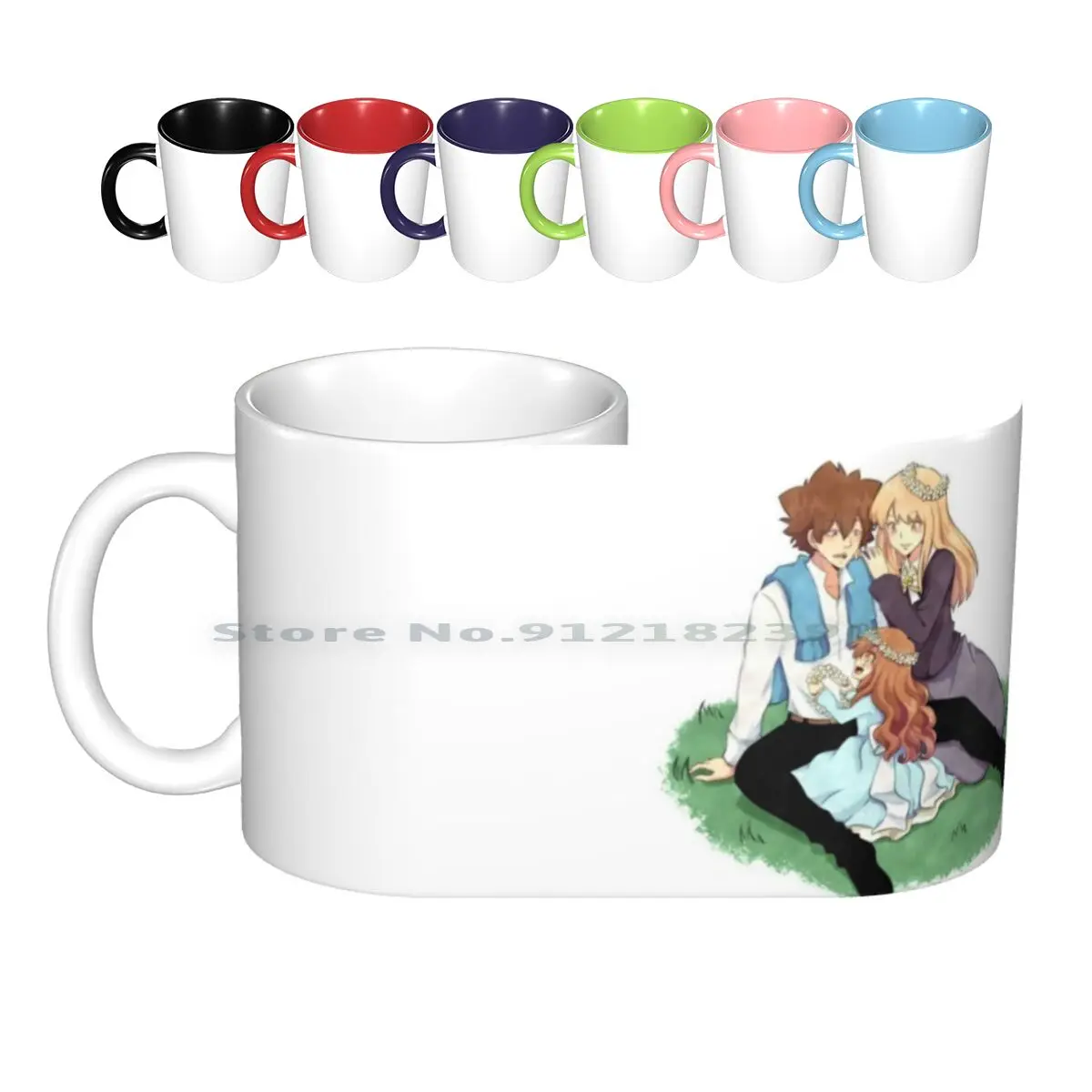 Spring Time Ceramic Mugs Coffee Cups Milk Tea Mug Comic Anime Creative Trending Vintage Gift Bottle Cup