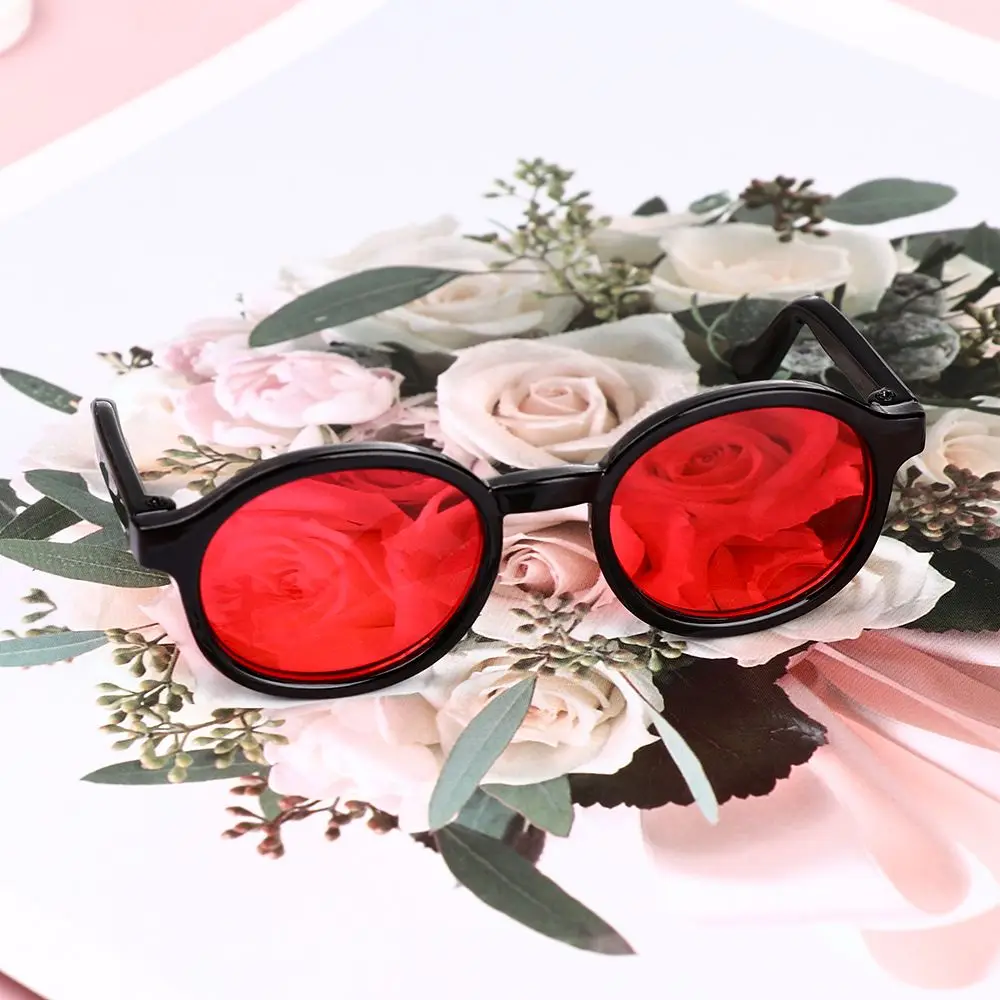 อุปกรณ์เสริมแว่นตา กรอบทรงกลม แว่นกันแดดจิ๋ว แว่นตา แว่นตา เลนส์ใส แว่นสายตา