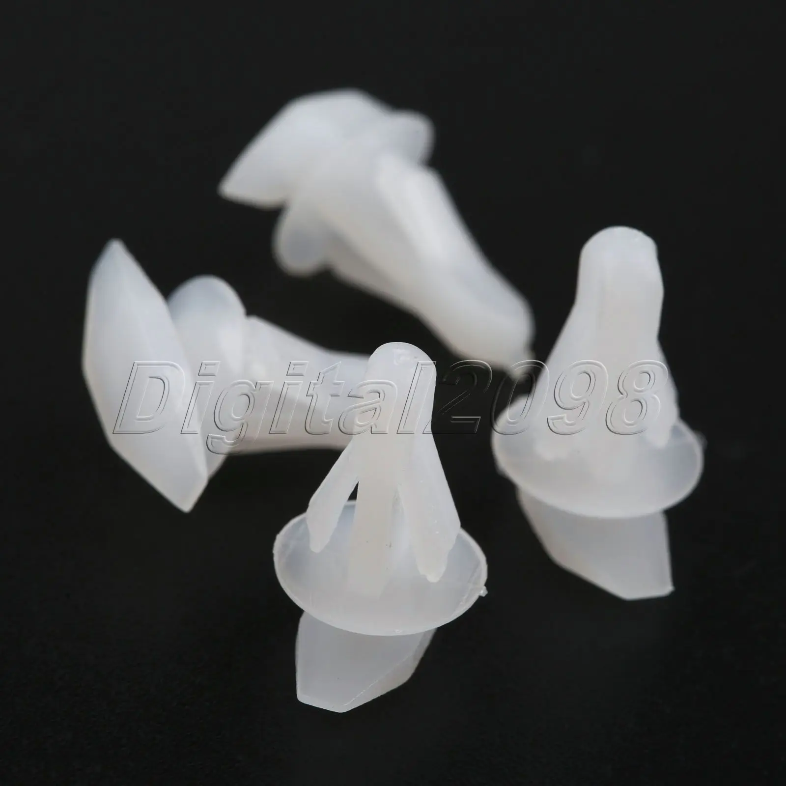 10x White Rubber Weatherstrip Door And Boot Seal Clips 91530-SP1-003 Fits 6mm Hole For Honda Accord Civic CRV Acura 3.5RL