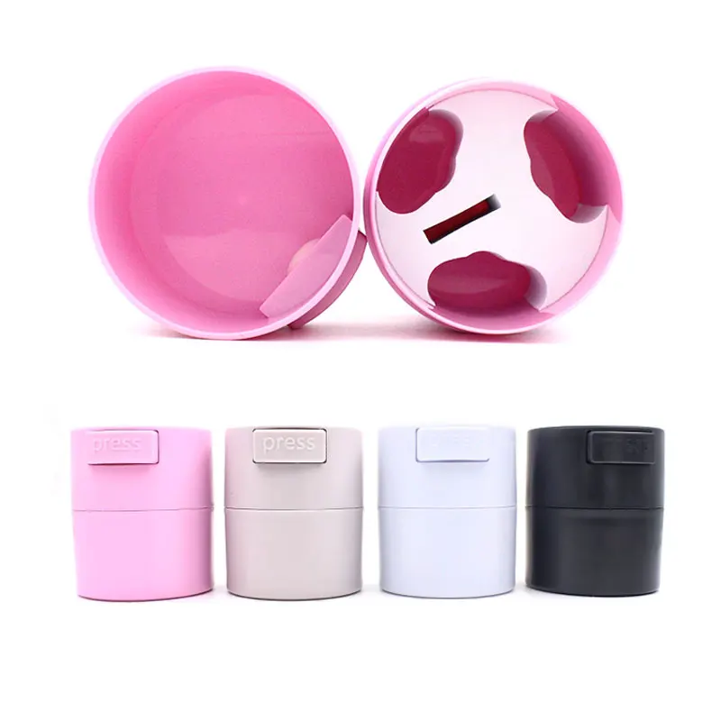 Durable Eyelash Glue Storage Tank Activated Carbon Sealed Storage Jar Stand Container for Eyelashes Extension Glue 4 Colors