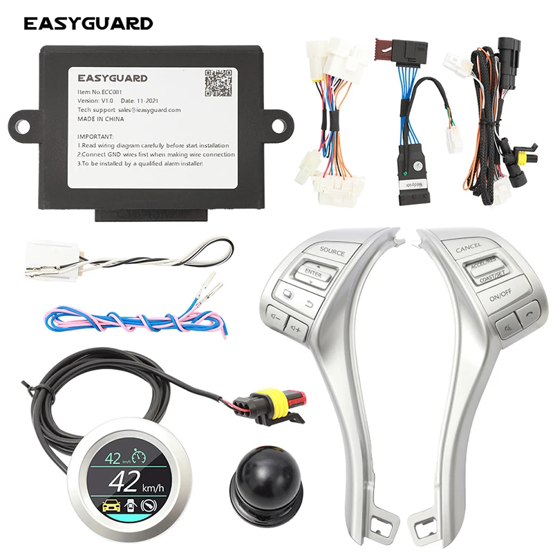 

EASYGUARD car speed limiter fit for nissan Qashqai 2016-2017 cruise control system Speed Control Switch Handle OBD connector