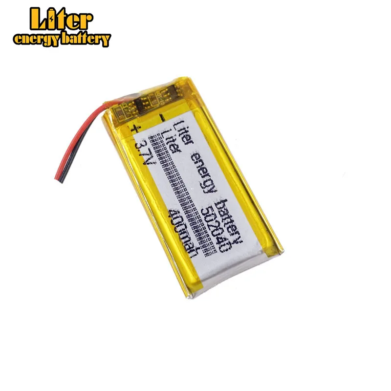 3.7V 400mAh 502040 Lithium Polymer Li-Po li ion Rechargeable Battery cells For Mp3 MP4 MP5 GPS