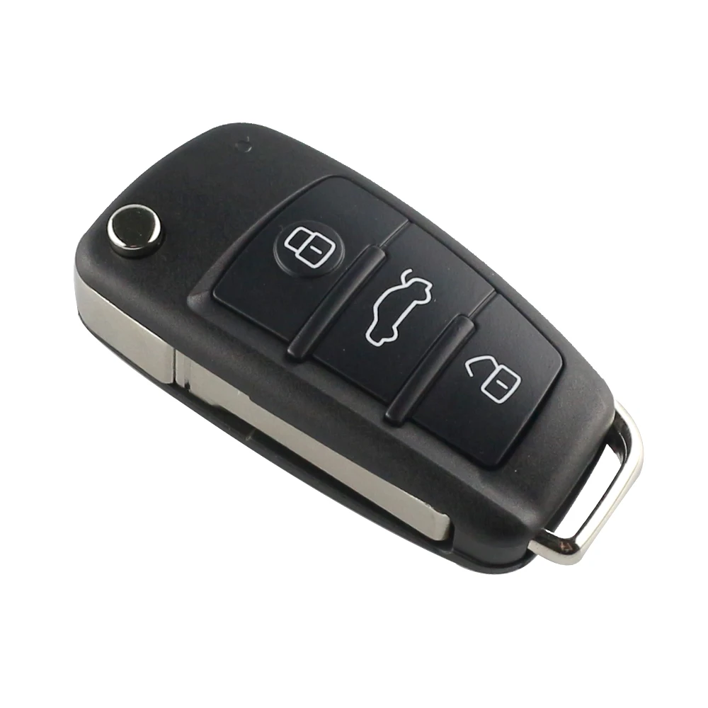 YIQIXIN 3 Button Folding Remote Car Key Shell Fob Cover Case For Audi Q7 B7 Q3 A3 TT A2 A8 A6 A6L A4 S5 C5 C6 B6 Remote Housing