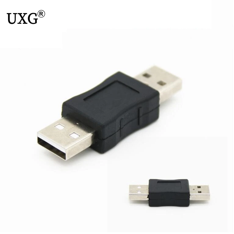 Cabo adaptador de conexão usb 2.0, extensor macho para macho, conversor de m/m, usb 2.0, acoplador de juntores