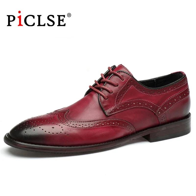 Large Size Genuine Leather Shoes Men Dress shoes Handmade Business Formal wedding Oxford Shoes for Men shoes zapatos hombre