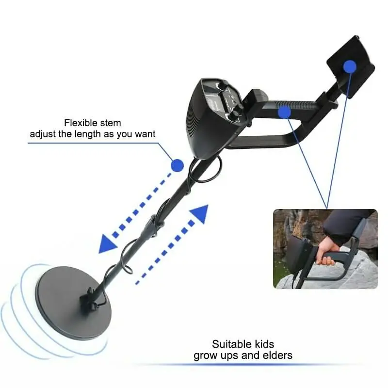 Detector de Metales GTX4030, máquina de escáner de oro para búsqueda en tierra pequeña, búsqueda de tesoros, Getectorscanner