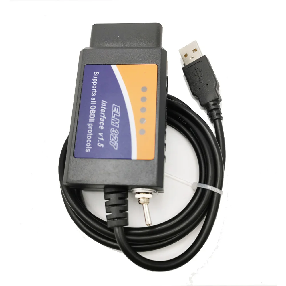 ELM327 V1.5 interruptor USB PIC18F25K80 Chip HS-CAN / MS-CAN para FORScan elm327 v1.5 para Ford OBD2 escáner de diagnóstico