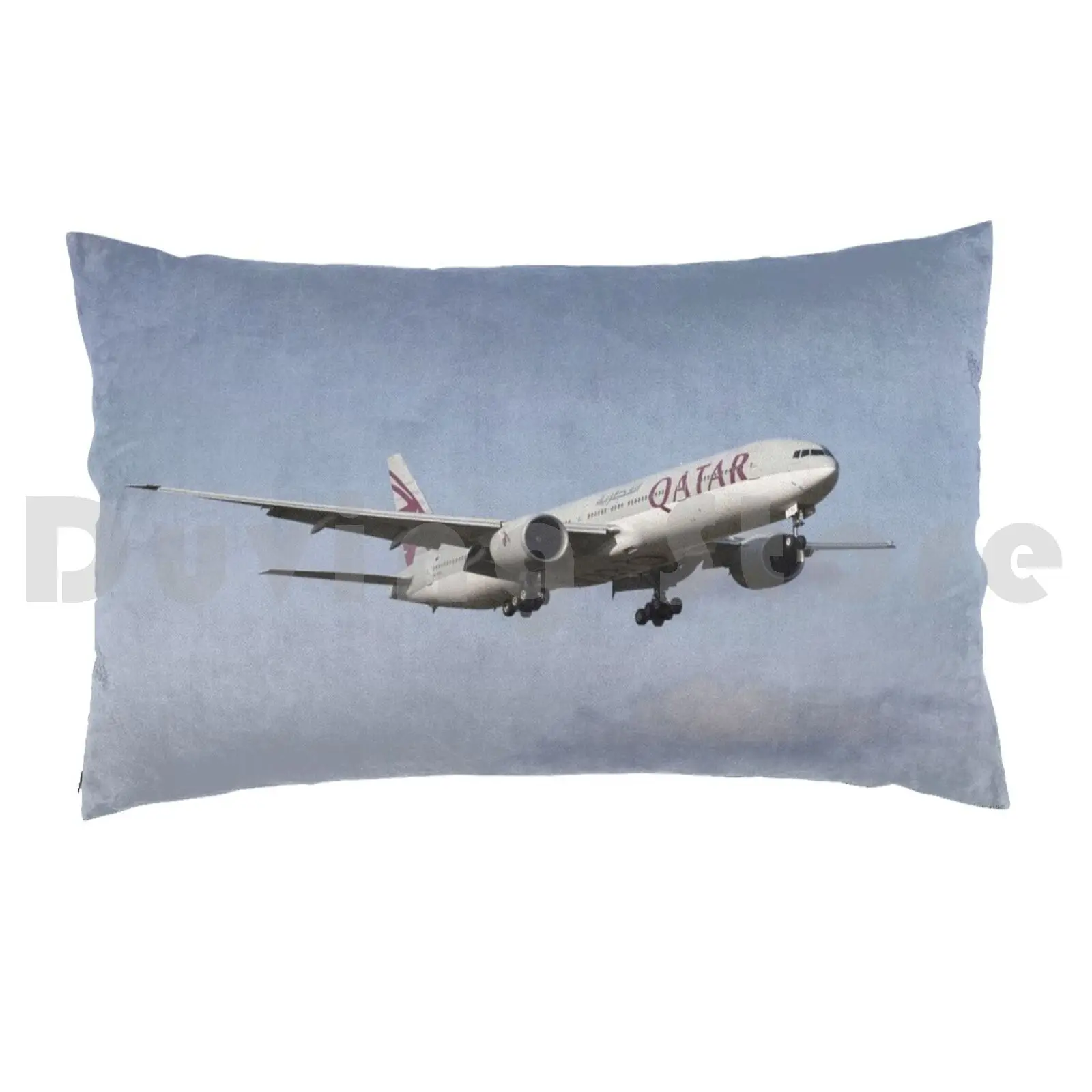 Qatar Airways Boeing 777-3dz Pillow Case DIY 50*70 Boeing 777 3dz Er Qatar Airway Qatar Airway Qatar Airway