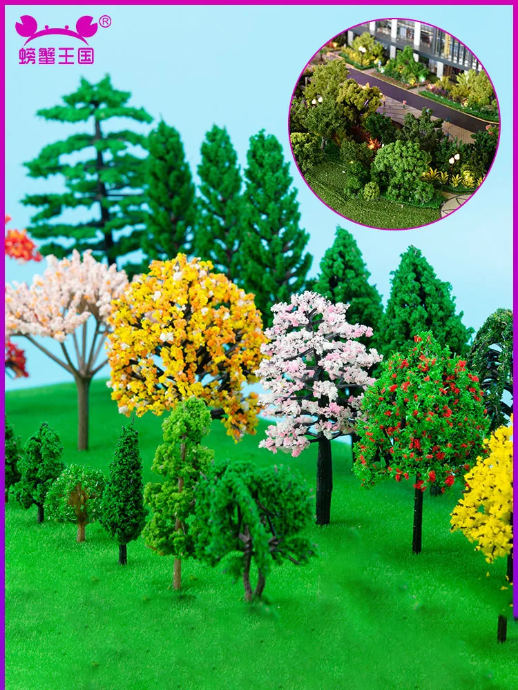 N Scale Miniature Tree for Model Railway Layout Wargame Terrain Landscape Accessories Mountain Scenery Diorama Garden Decoration