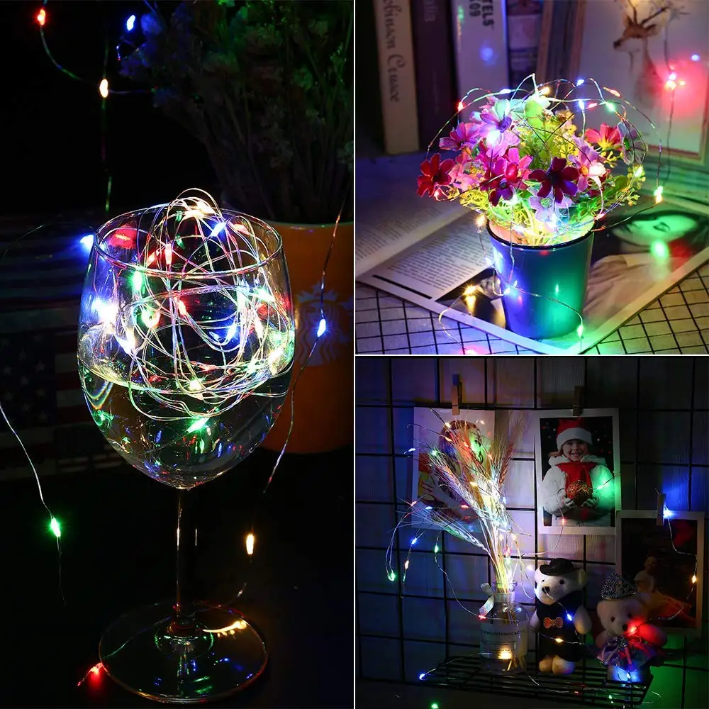 USB Operated Active Sound Copper Wire Led Lights String Fairy Remote Voice Control Wedding Light Outdoor Party Home Decoration