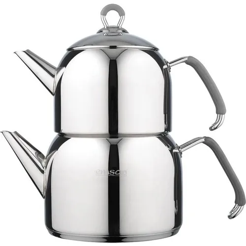 Teapot Set Gray Tea Set Cup Tea for Turkish Tea Sets Kitchen Products Stainless Steel Teapot