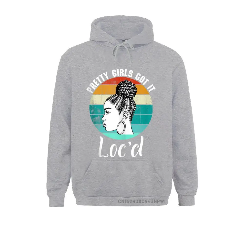 Black Women LOC'd - Funny Melanin Afro Lover England Style Hoodies Newest Men Sweatshirts Fitness Winter/Autumn Clothes