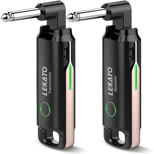 Lekato receptor inalámbrico para accesorios de guitarra transmisor Ws-70 sistema inalámbrico de guitarra de Audio recargable 70 canales 40M