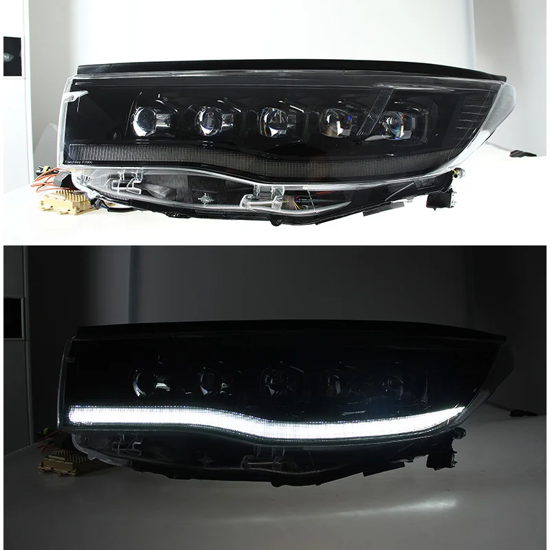 For Toyota Highlander LED Headlight 2015-2017 Head Lamp DRL Signal Projector Lens Automotive Accessories