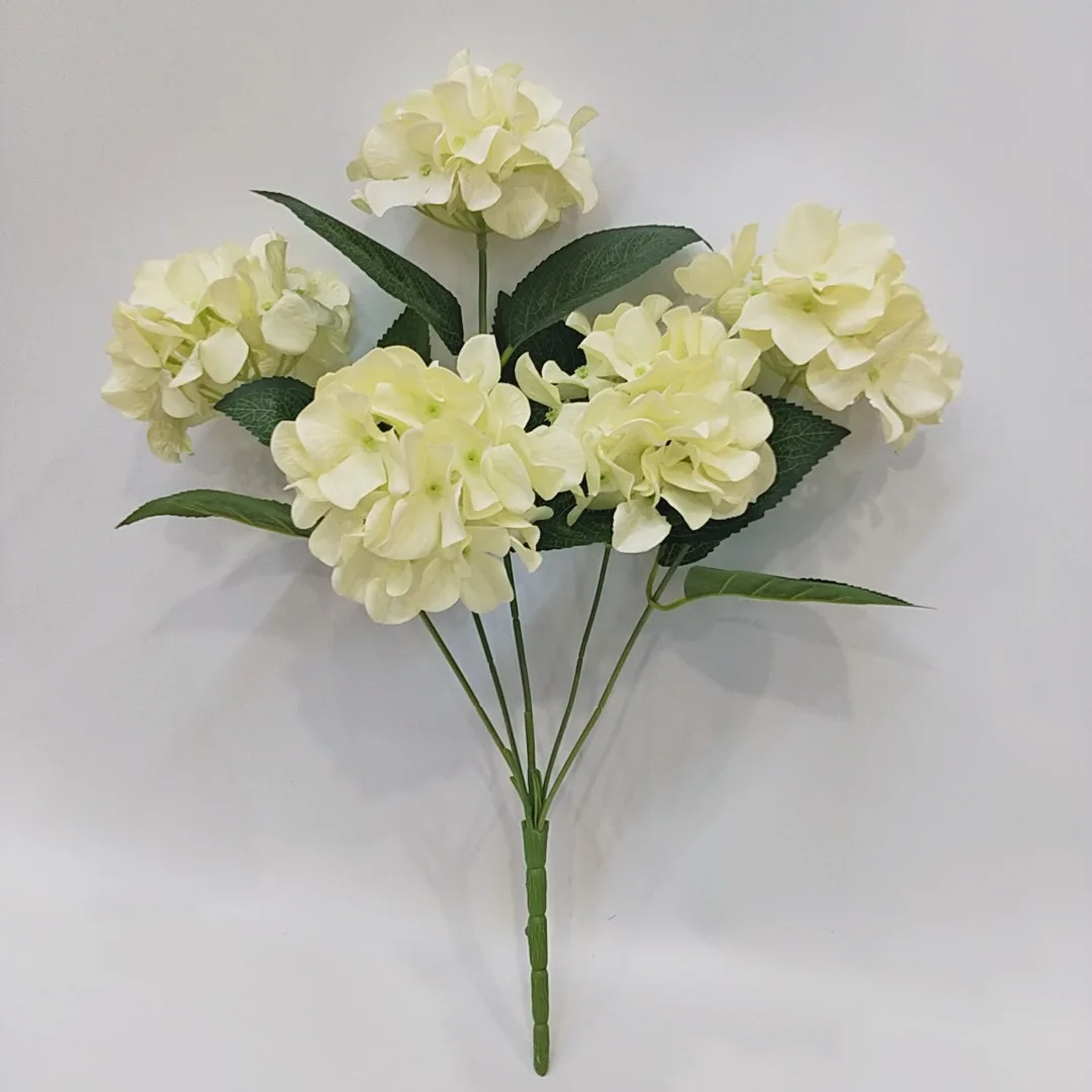 Artificial Hydrangea Bouquet Flower Arrangement Accessories Wedding Bouquets Home Garden Balcony Decoration Simulation Flowers