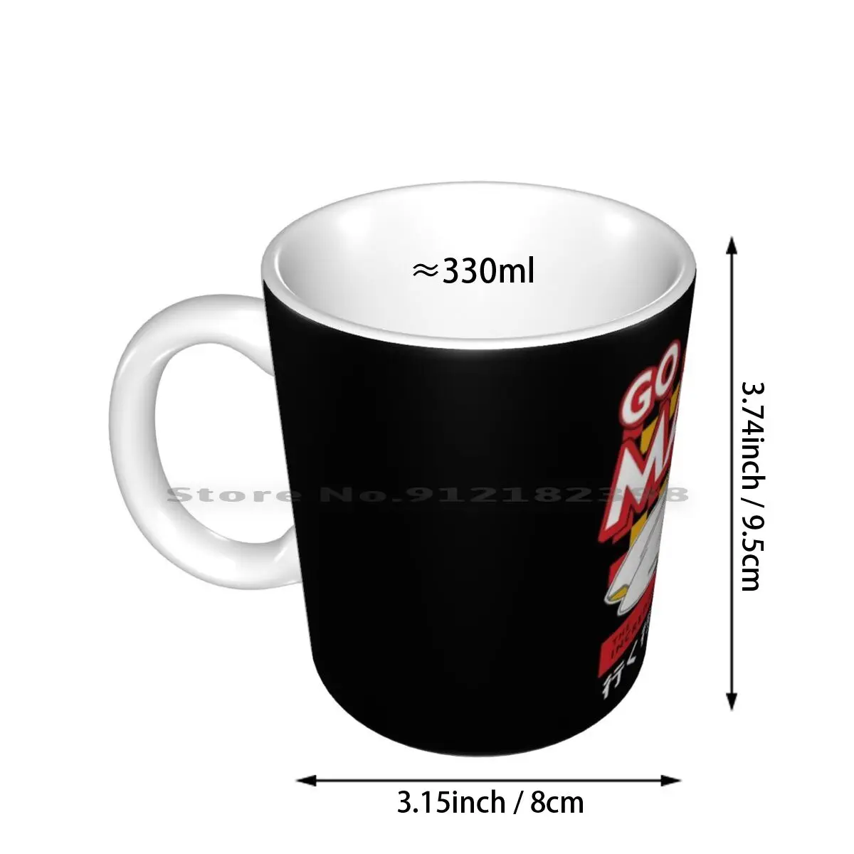 M A C H G O Ceramic Mugs Coffee Cups Milk Tea Mug Speed Racing Mach 5 Racer Car Race Go Go Racer X Vintage Retro Automotive