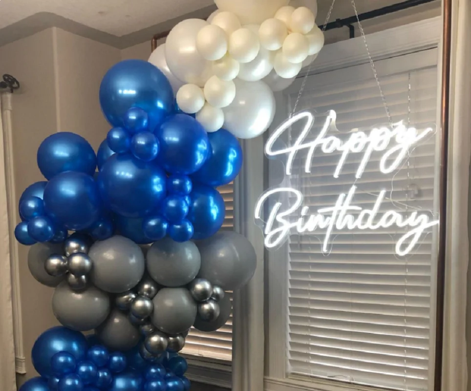 

Custom Neon Sign Happy Birthday Neon Sign LED Neon Sign Wall Lights Party Wedding Shop Restaurant Birthday Decoration Neon