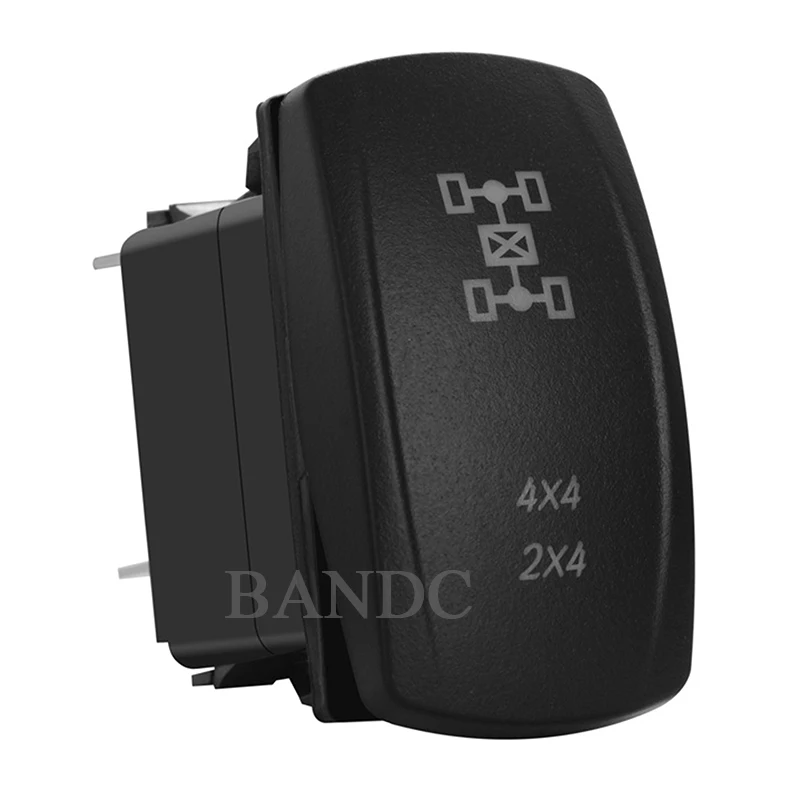 4x4 4x2 5P ON-OFF Switch Car Dashboard Button Connector Illuminated Green LED Rocker Switch for the ARB/Carling/NARVA Style view 2