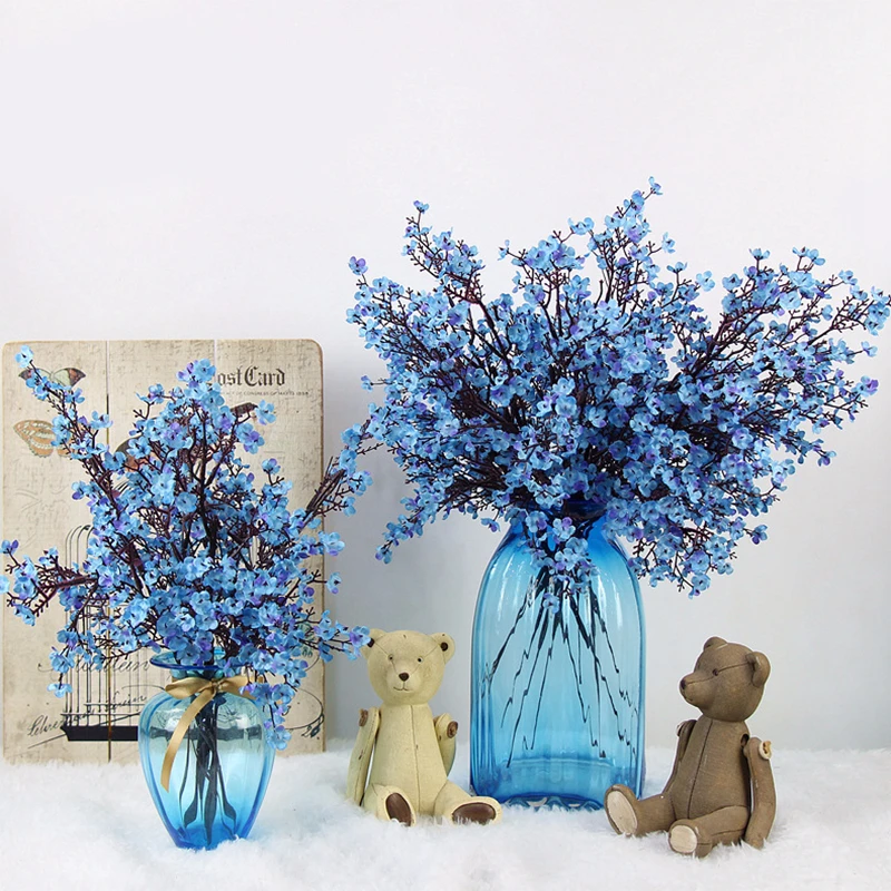Gypsophila Artificial Flowers White Branch High Quality Baby Breath Fake Plants Long Bouquet Home Wedding Decor Autumn Christmas