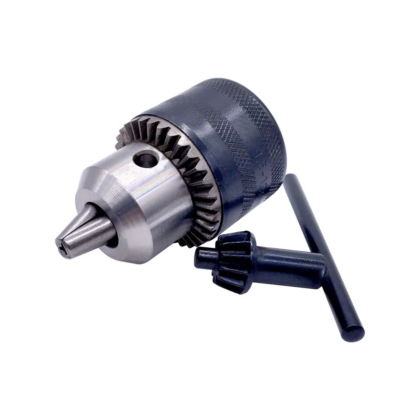 1pcs 1.5-13mm B16 3/8 Thread Drill Chuck Conversion Drill Chuck 1/2 M12x1.25 Wrench Into Electric Drill Keyless 3 Jaw Chuck