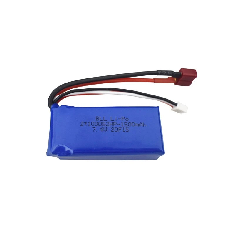 7,4 V 1500mAh + 7,4 v battery charger for A949 A959-B A969-B A979-B K929-B remote Control car 2s LiPo battery for Wltoys car