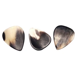 3Pcs Buffalo Horn Guitar Picks For Acoustic / Folk Guitar Accessories