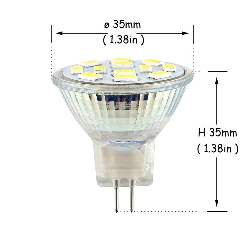 LED Bulb MR11 GU4 3W 5W 7W LED Bulb 2835 SMD 35mm Dimater Spotlight Warm White / Cold White 12V Lamp Replace Halogen Lighting