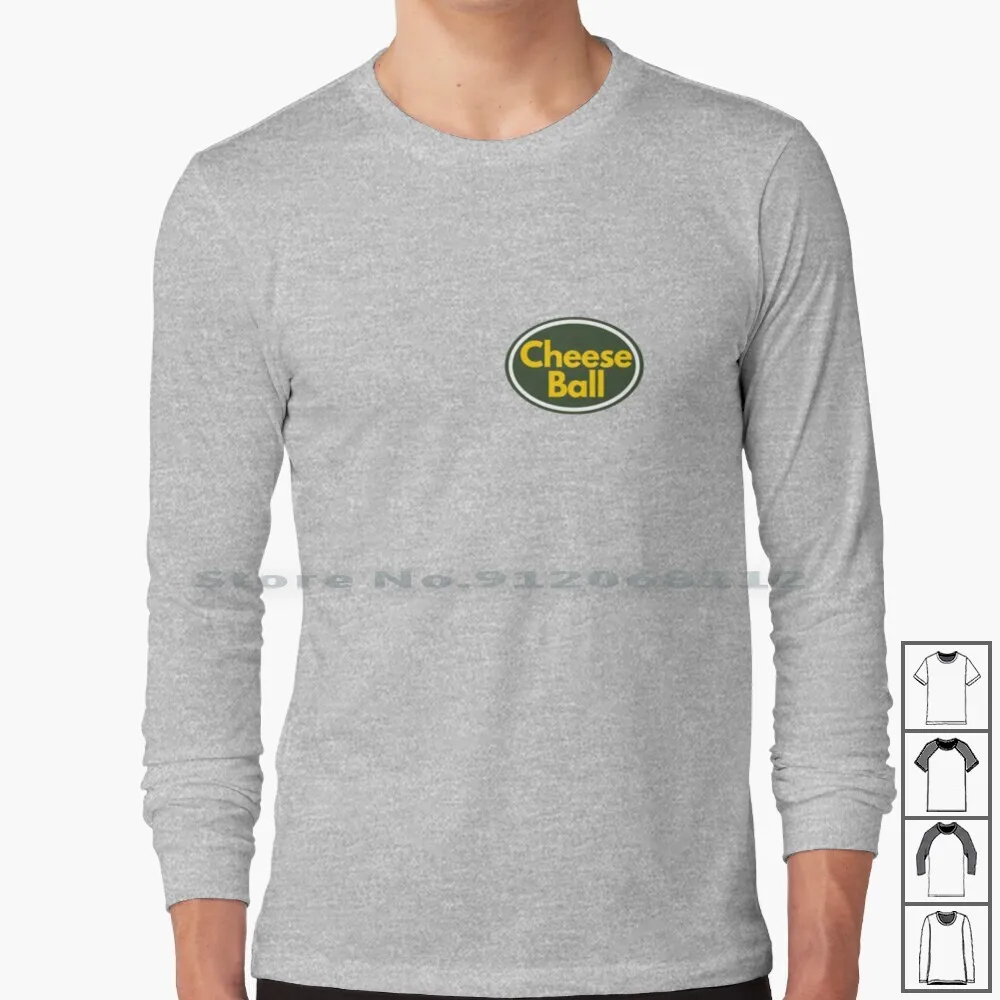 Camiseta de manga larga ovalada con bola de queso, paquete de Empaquetadores de Green Bay Gb, cabeza de queso Golang, cabeza de queso, fútbol, Lambeau