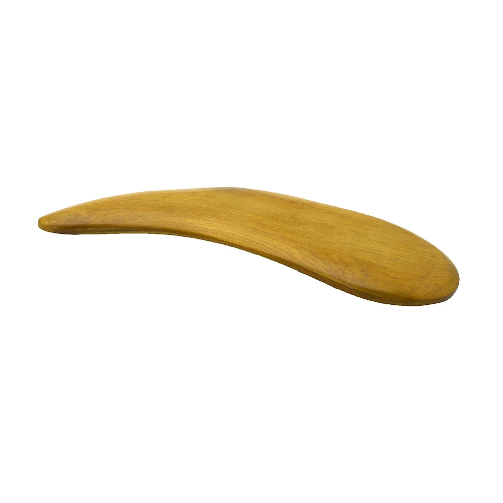 Eyebrow Shape Yellow  Wooden Massage Tools for Body Care