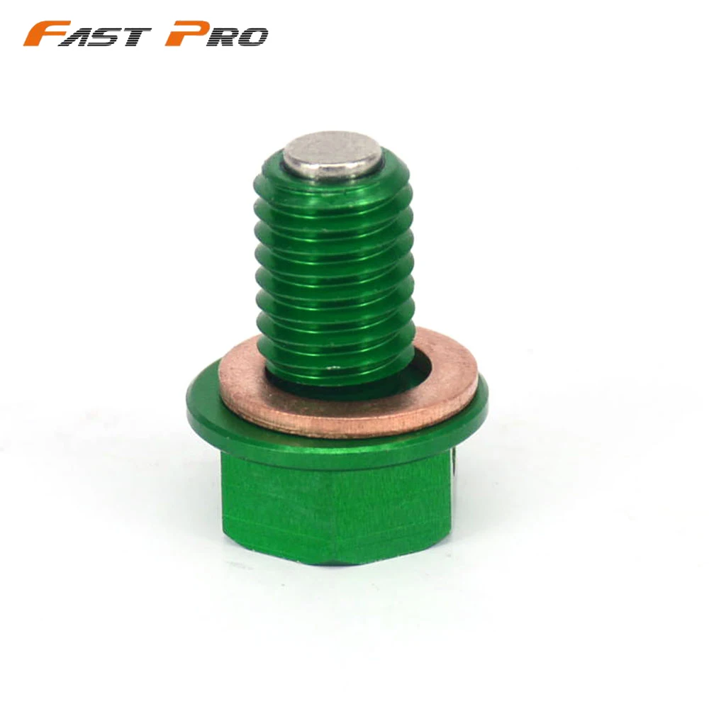 Motorcycle CNC Magnetic Oil Drain Plug Bolt For KAWASAKI KX65 KX85 KX100 KX125 KX250 KX500 KX250F KX450F KLX250 KLX300R