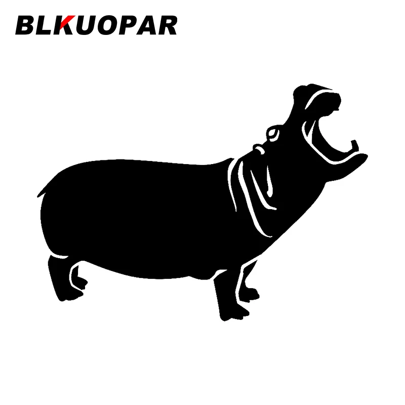 BLKUOPAR for Hippo Car Sticker Scratch-Proof Graphics Decal Waterproof Air Conditioner Refrigerator Bumper Vinyl Car Wrap