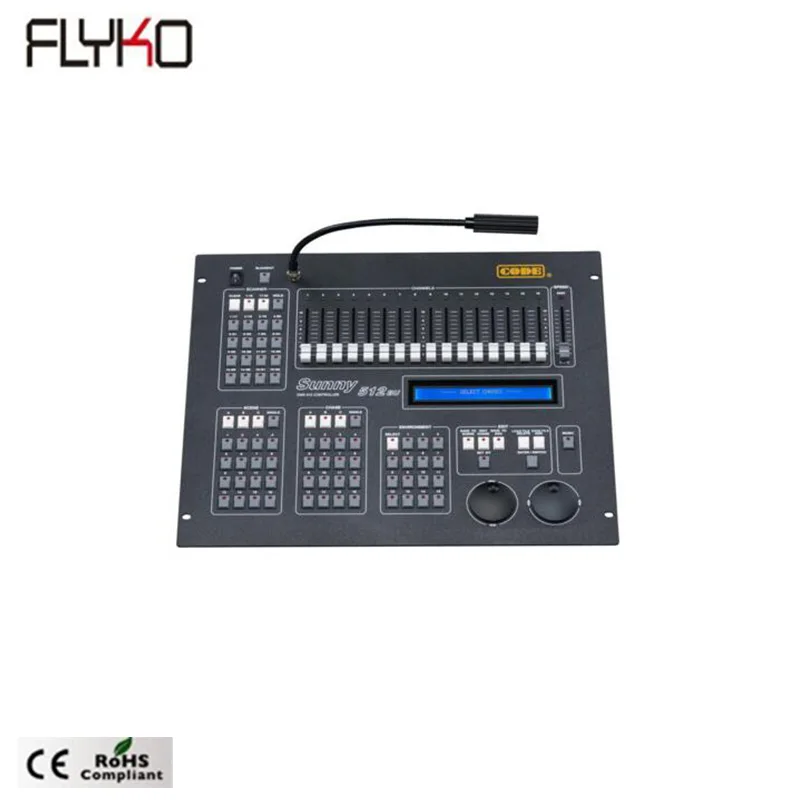 

FLYKO STAGE Free Shipping high quality dmx sunny 512 console for led par beam wash moving head light