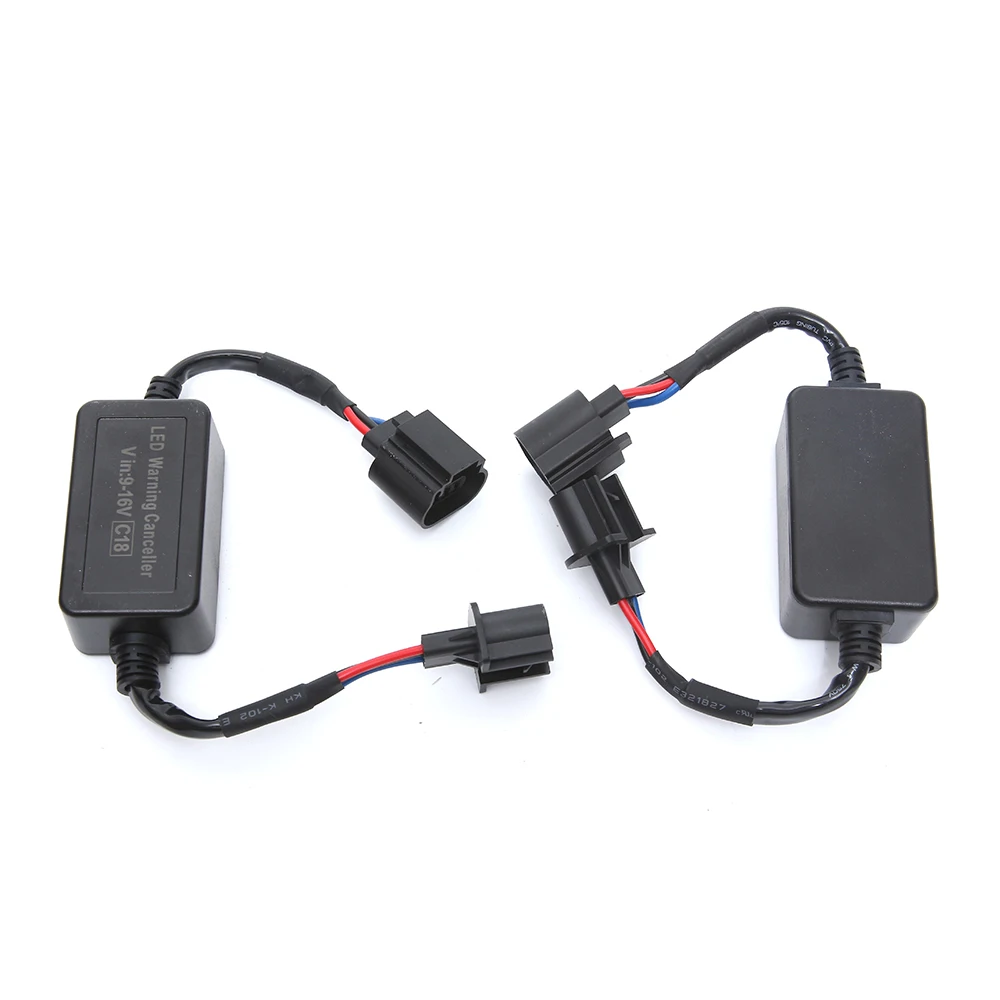 2x Super Canbus H1 H3 H4 H7 H8 H11 9005 9006 Adapter EMC Warning Car LED Decoder Canceller Headlight Fog Light DRL IC No Error