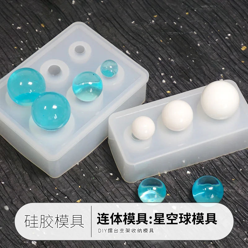 1pc Star Ball 6 even Sphere Silicone Mold DIY Mirror Pendant Silicone UV Mold for Making Pedant Jewelry Exoxy Resin Molds