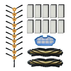 Venda quente substituição acessório kit filtro principal escova lateral para ecovacs deebot n79s n79 aspirador de pó robótico filtro + escova