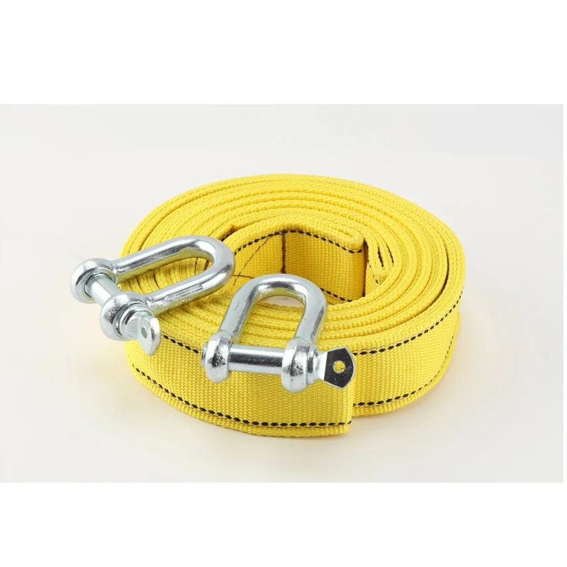 5M 8 Tấn Cao Cấp Xe Kéo Dây Kéo Dây Phục Hồi Kéo Dây Dẹt Sling Dây Với Hình Chữ U móc Treo Đồ Cho Xe Ô Tô, Xe Tải Kéo Xe SUV
