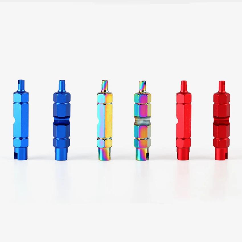 Bicycle Tire Nozzle Wrench Multifunctional Valve Core Tool Double-Head Portable Removal disassembly Spanner Bike Repair