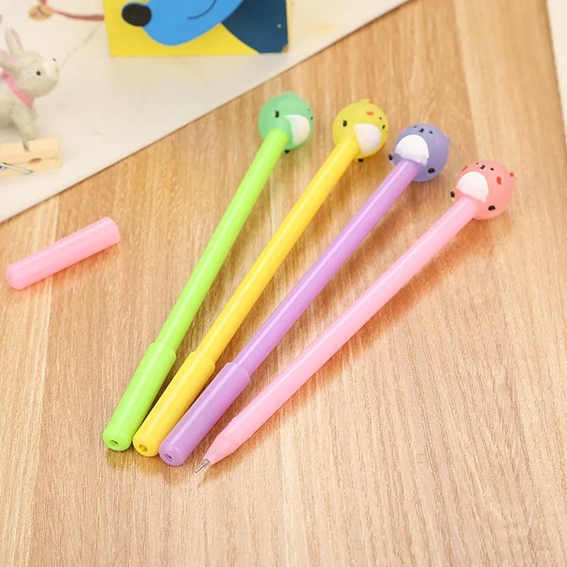 20 PCs Neutral Pen Cartoon Bear Gel Pens Set Creative Stationery Cute Student Test Signature Pen Writing Tools Gifts Wholesale