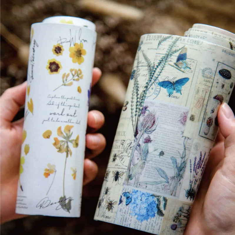 1pcs/1lot Washi Masking Tapes Movable type forest Vintage plant Decorative Adhesive Scrapbooking DIY Paper Japanese Stickers 3M