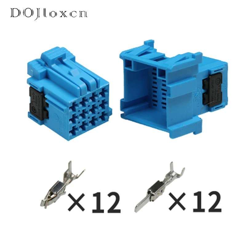 1 Set 12 Pin Car Waterproof Black Socket Male Female Quick Connector Car Harness Connector Plug With Terminal 1-967622-5