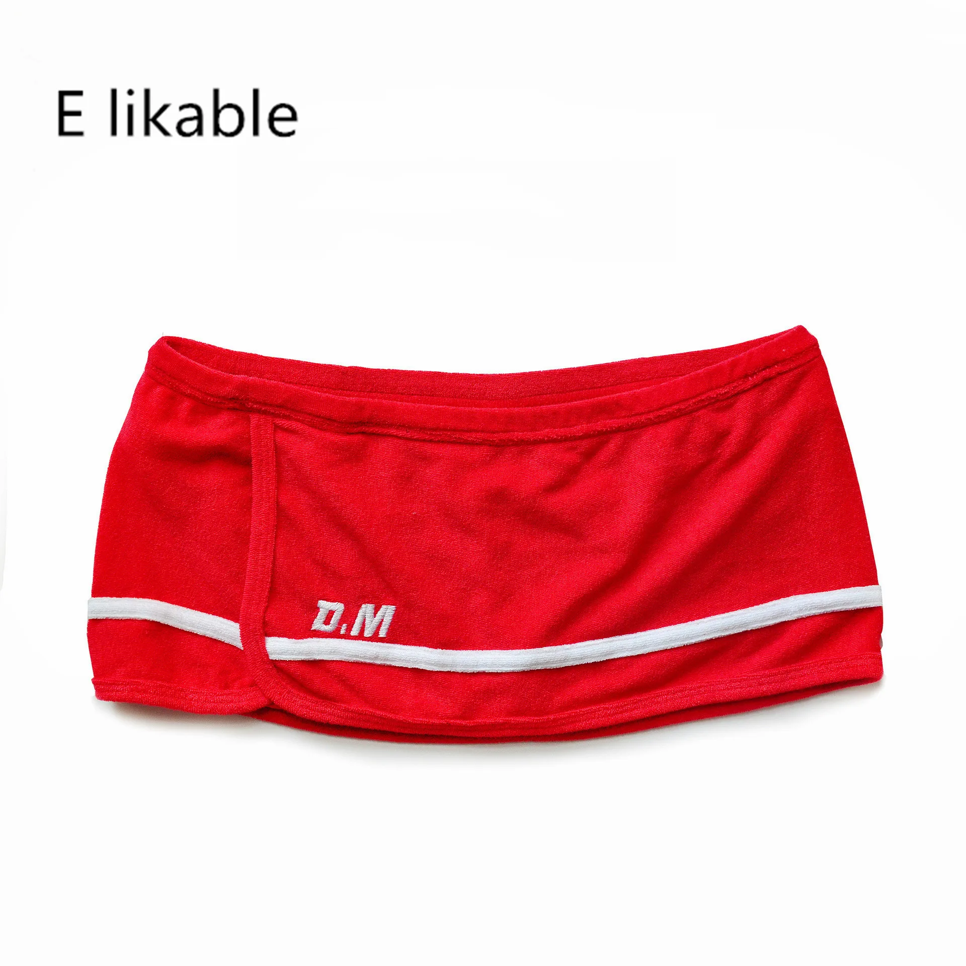 E likable youth fashion new solid color men\'s underwear comfortable breathable low waist sexy home boyshort