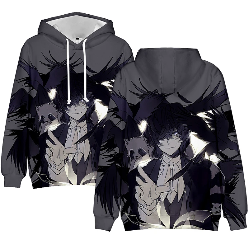 

Bungo Stray Dogs 3d Hoodies Pullover Fashion Men Women Hoodie Hoody Tops Long Sleeve Unisex Harajuku Anime 3D Hooded Sweatshirts