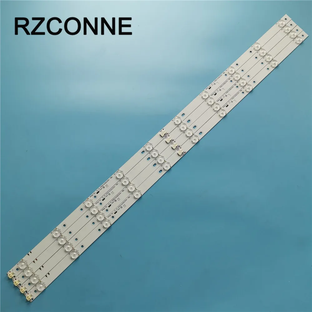 

4pcs 40'' 775mm*17mm 10leds LED Backlight Lamps LED Strips w/ Optical Lens Fliter for TV Monitor Panel 30V New