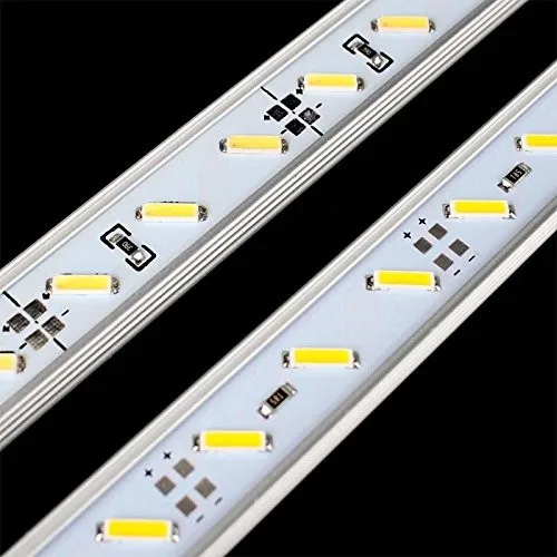 80pcs 100cm 72LEDS LED Bar Lights DC 12V 8520 DC 24V 7020 LED Rigid Strip LED Tube with U Aluminium Shell + PC Cover