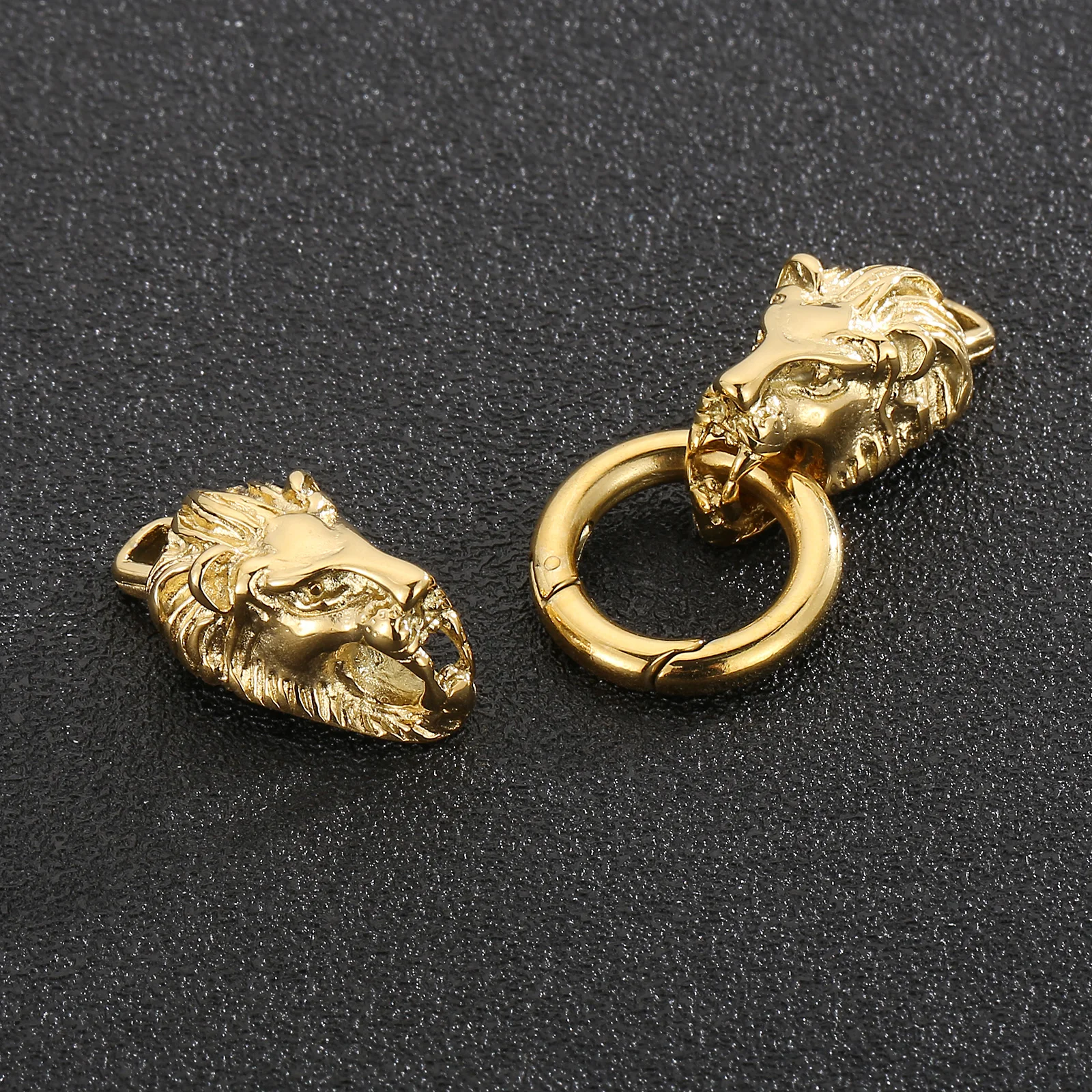 Stainless Steel Skull Clasps Supplies For Jewelry Necklace Bracelets Hand Made Dragon Connected Clasps DIY Jewelry Making